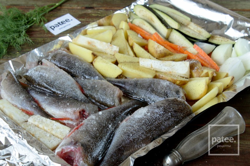 Окуни с овощами - Шаг 10
