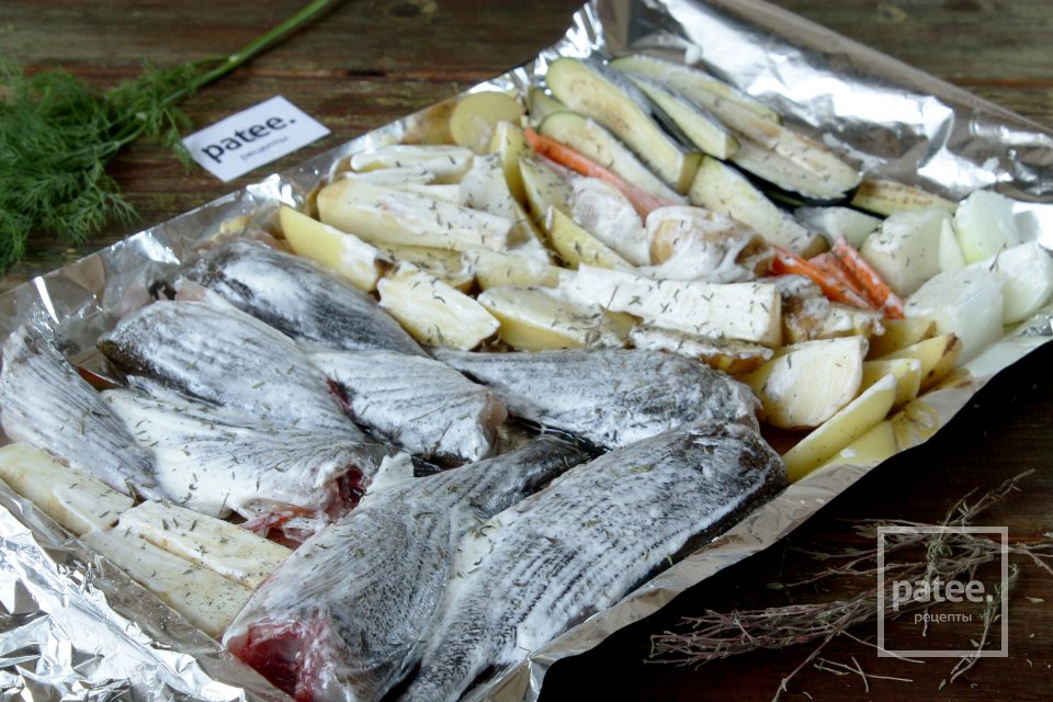 Окуни с овощами - Шаг 12