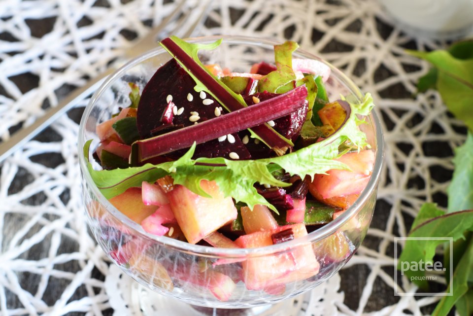 Овощной салат со свеклой и огурцами - Шаг 14