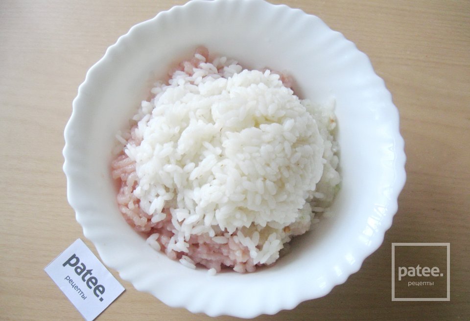 Перец, фаршированный курицей и капустой - Шаг 4