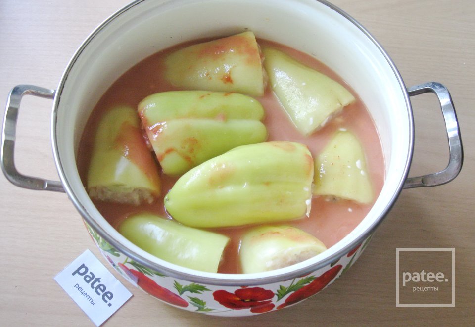 Перец, фаршированный курицей и капустой - Шаг 14