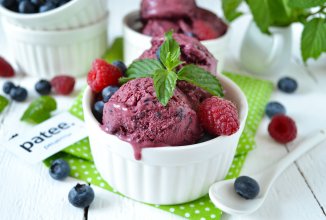 Черничное мороженое