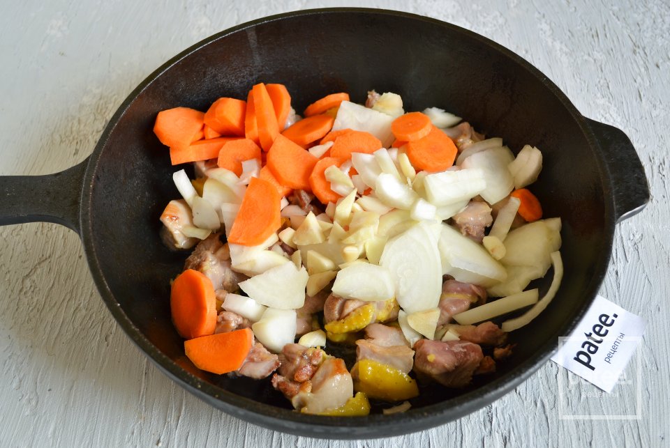 Рагу из курицы с овощами и перловкой - Шаг 9