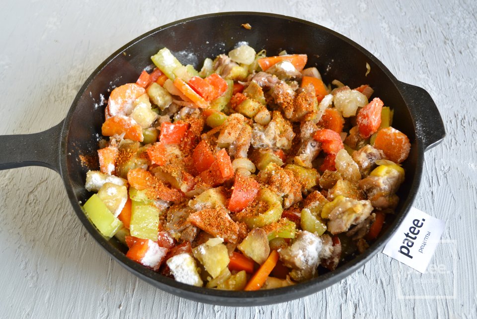 Рагу из курицы с овощами и перловкой - Шаг 12