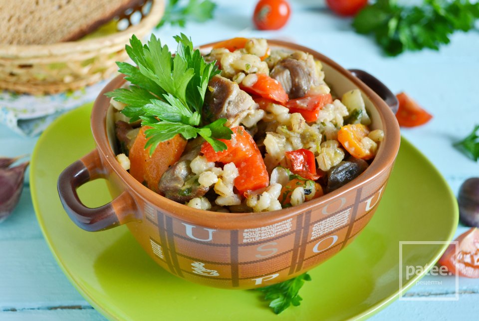 Рагу из курицы с овощами и перловкой - Шаг 17