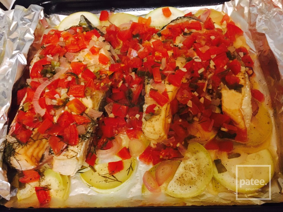 Семга с овощами🍅 - Шаг 1