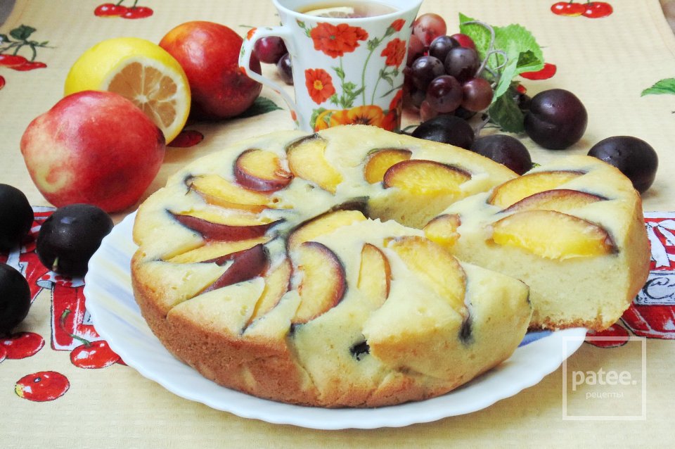 Пирог с нектаринами в мультиварке - Шаг 14