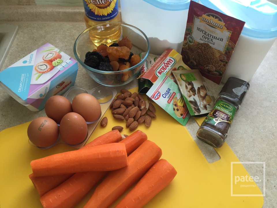 Морковный торт - Шаг 1