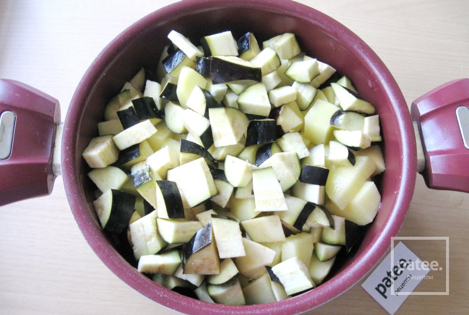  Рагу с куриной грудкой, фасолью и баклажанами - Шаг 7