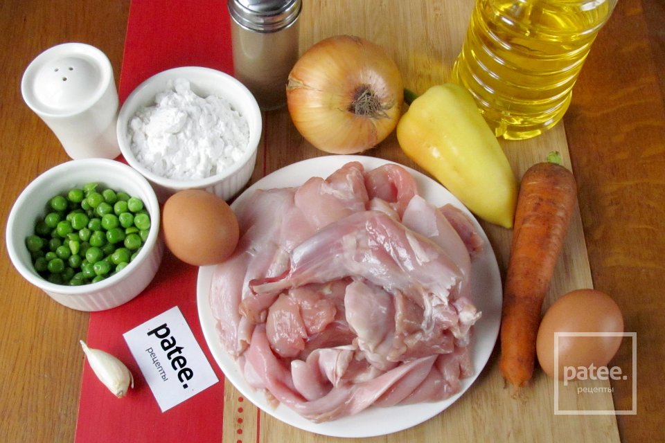 Диетический рулет из кролика с овощами - Шаг 1