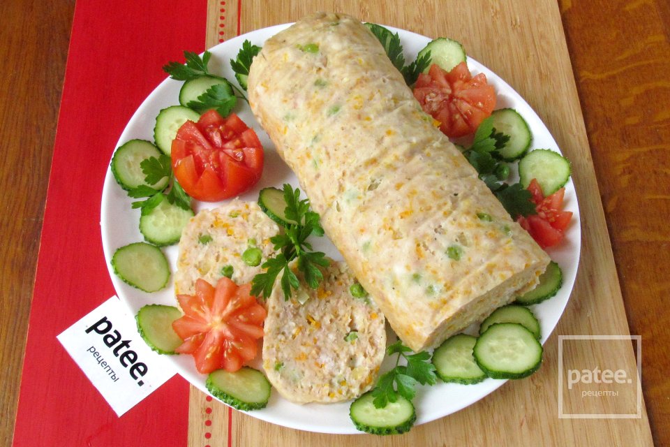 Диетический рулет из кролика с овощами - Шаг 16