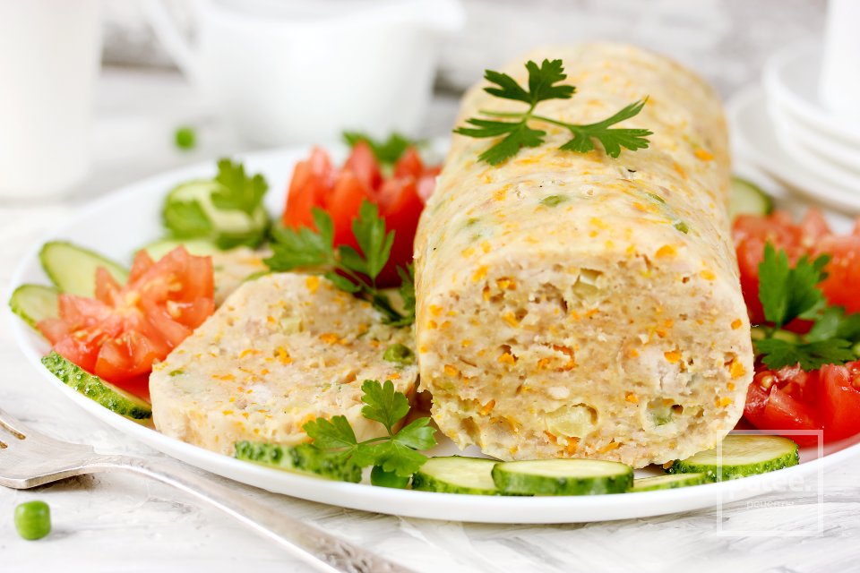 Диетический рулет из кролика с овощами - Шаг 17