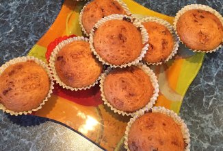 Маффины (кексы) с кусочками шоколада