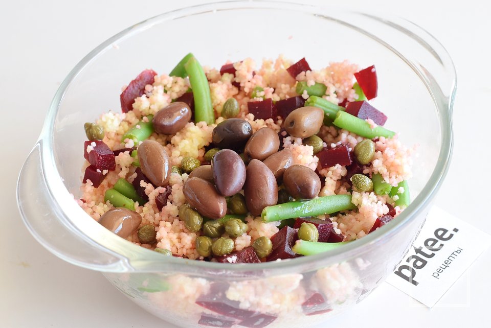 Овощной салат с кускусом - Шаг 8