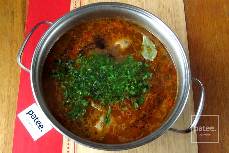 Куриный суп с красным рисом - Шаг 12