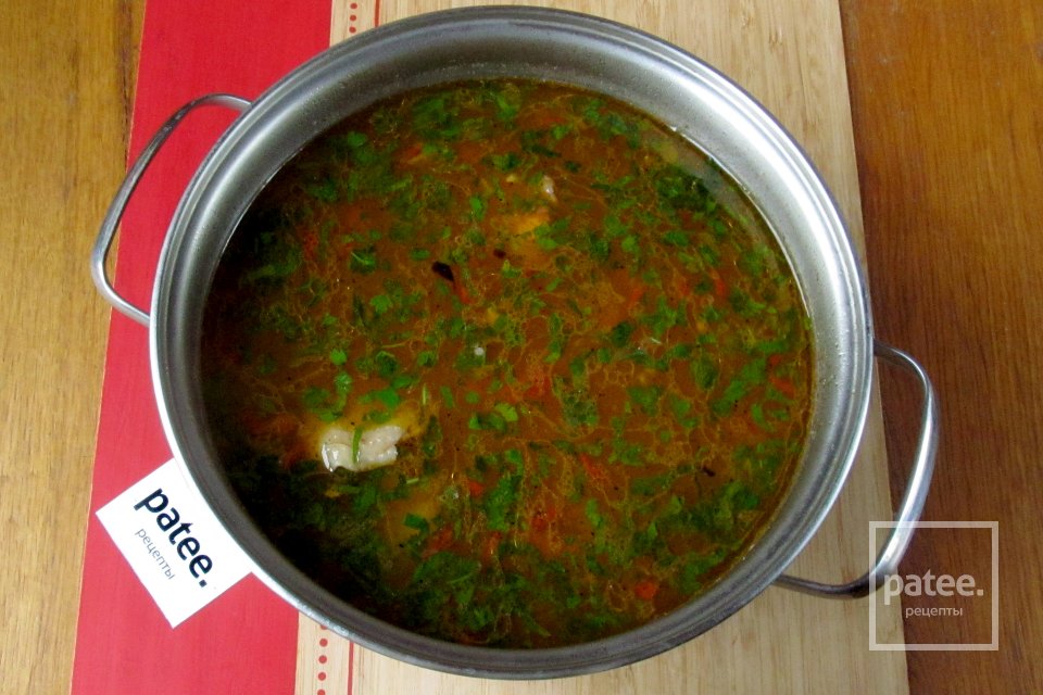 Куриный суп с красным рисом - Шаг 13