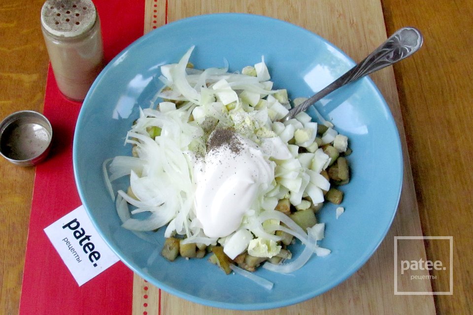 Салат из баклажанов с яйцом - Шаг 11