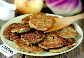 Баклажанные оладьи с кускусом