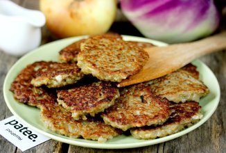 Баклажанные оладьи с кускусом