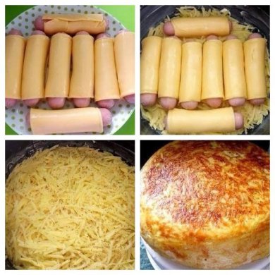 Картофельная запеканка с сыром и сосисками. - Шаг 1