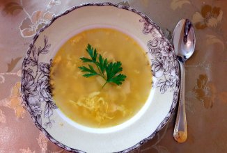 Куриный супчик с яйцом