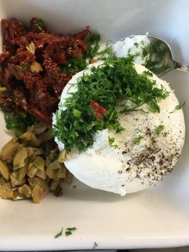 "Синьор-помидор" с козьим творогом. - Шаг 2