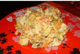 Овощи в сметане.