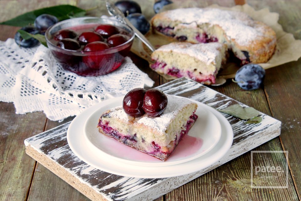 Быстрый пирог со сливами - Шаг 11