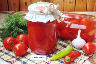 Маринованные помидоры в томатном соке на зиму