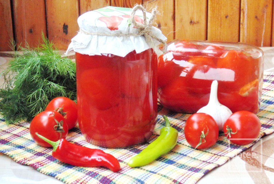 Маринованные помидоры в томатном соке на зиму - Шаг 12
