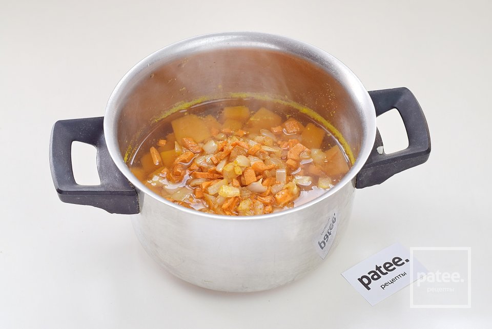 Тыквенный суп-пюре с креветками - Шаг 10