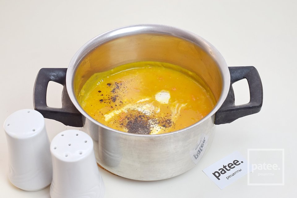 Тыквенный суп-пюре с креветками - Шаг 14