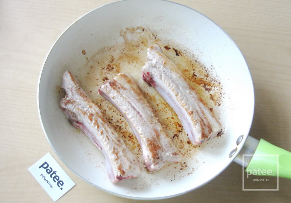 Свиные ребрышки с красной чечевицей - Шаг 4