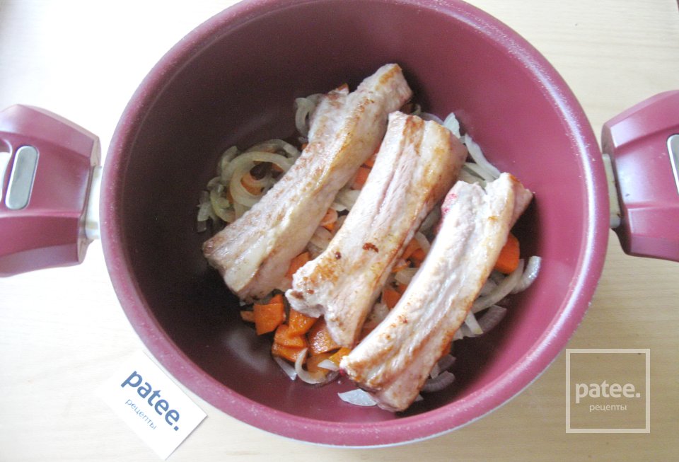 Свиные ребрышки с красной чечевицей - Шаг 9