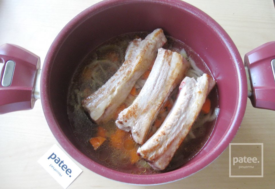 Свиные ребрышки с красной чечевицей - Шаг 10