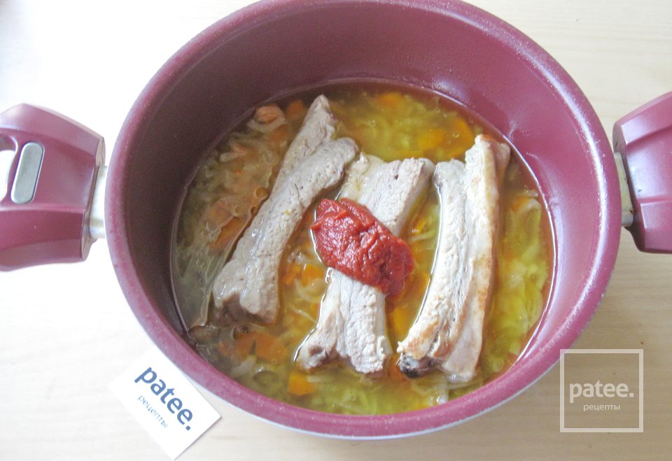 Свиные ребрышки с красной чечевицей - Шаг 11