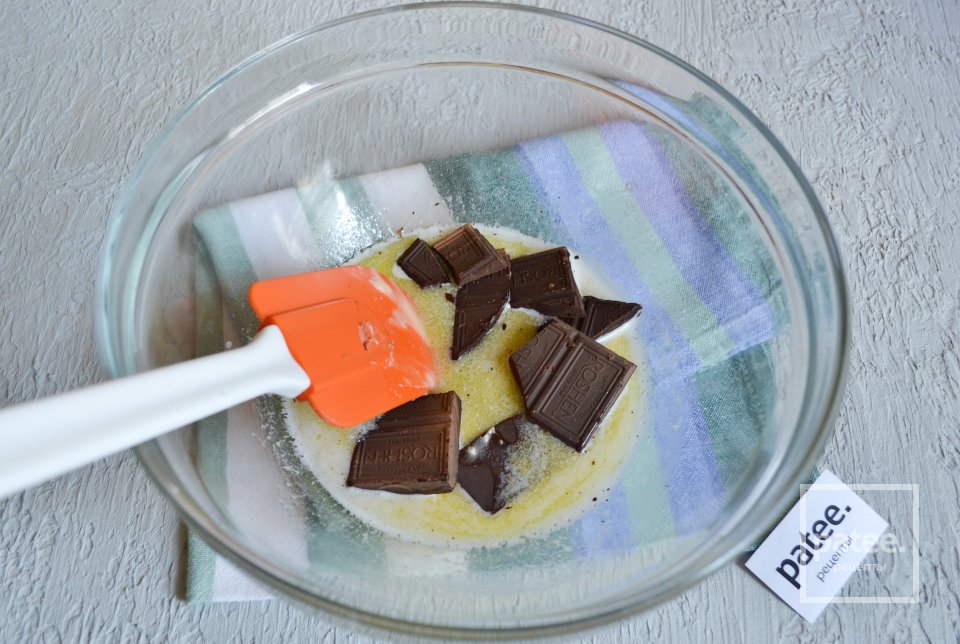 Шоколадный брауни с голубикой - Шаг 3