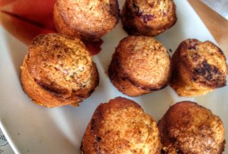 Кексики с малиной