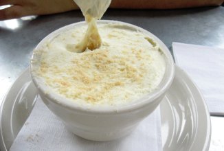 Творожно-банановый крем.