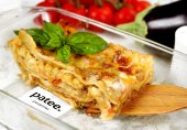 Лазанья с мясом и баклажанами