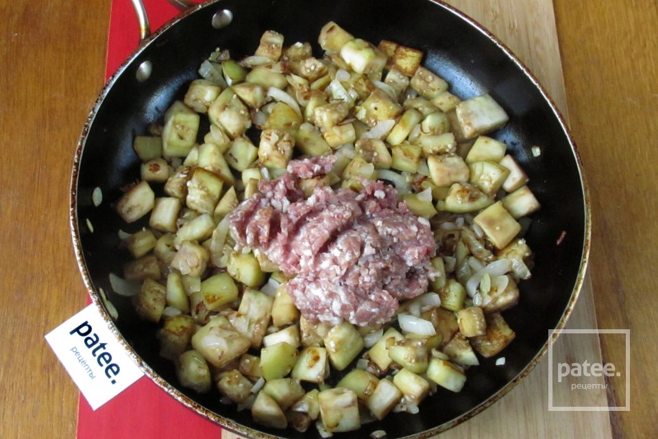 Лазанья с мясом и баклажанами - Шаг 5