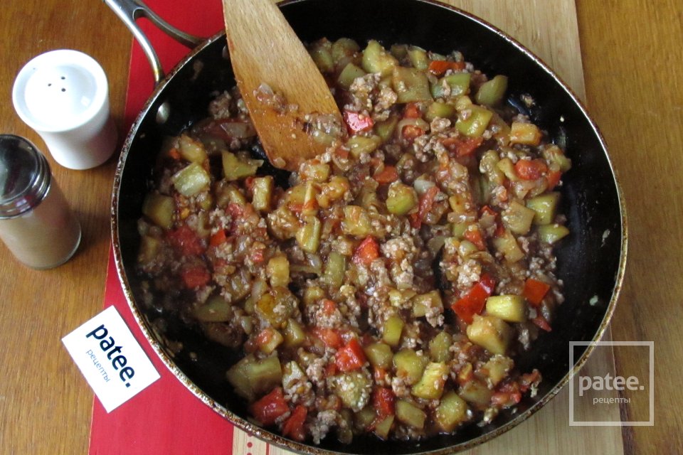 Лазанья с мясом и баклажанами - Шаг 7