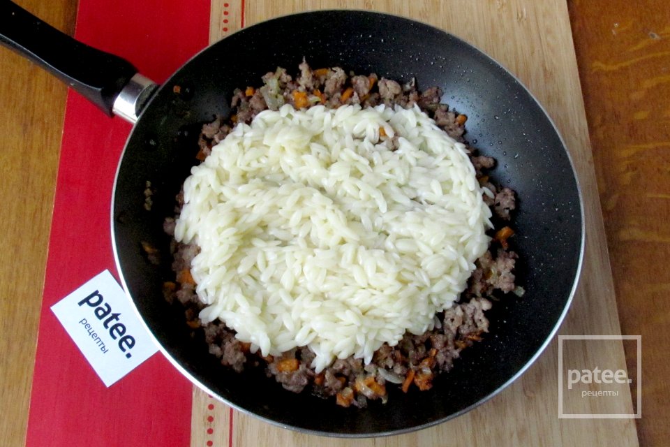 Запечённые помидоры со свининой и орзо - Шаг 7