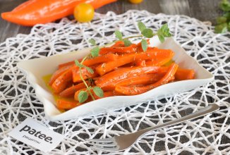 Морковь в апельсиновой глазури с тимьяном