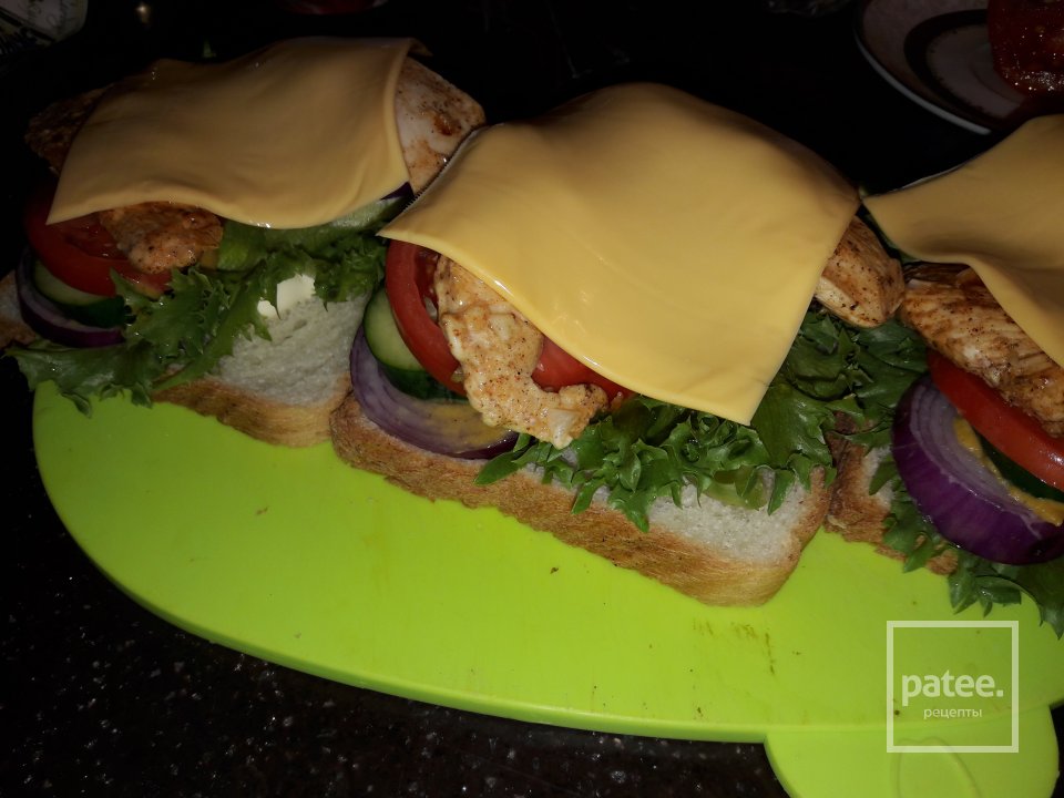 Сандвичи с вкусной курочкой - Шаг 7