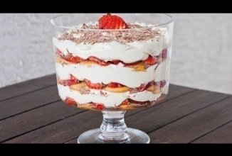 Тортик из савоярди с маскорпоне облегчённый