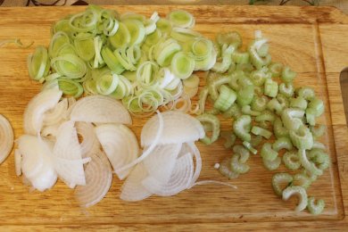 Kervelsoep/ Суп с кервелем - приготовление