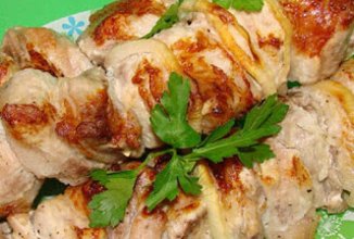 Шашлык из свинины в белом вине