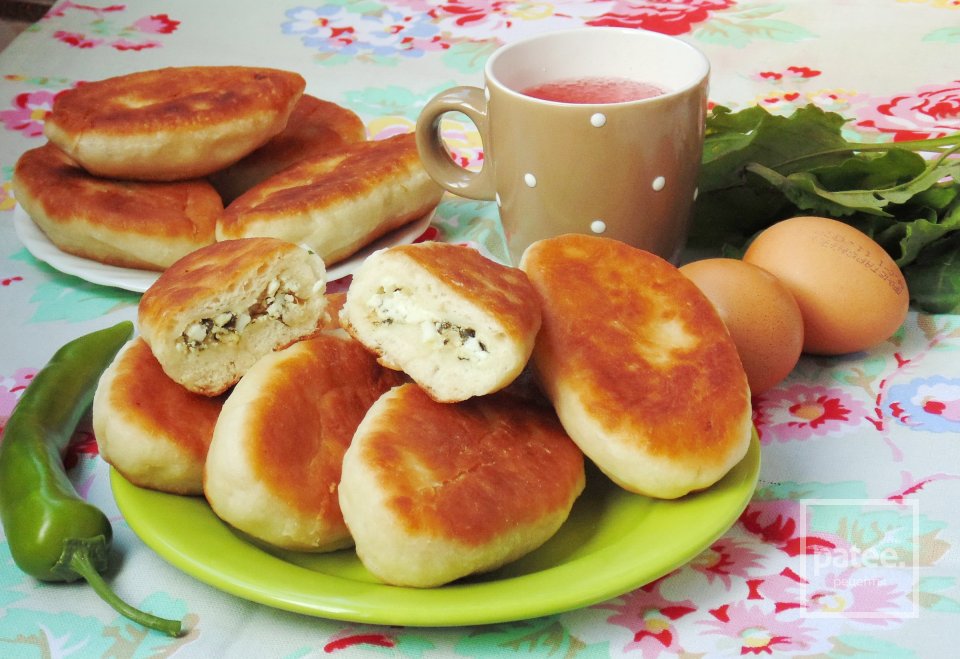 Жареные пирожки со щавелем и яйцом - Шаг 18