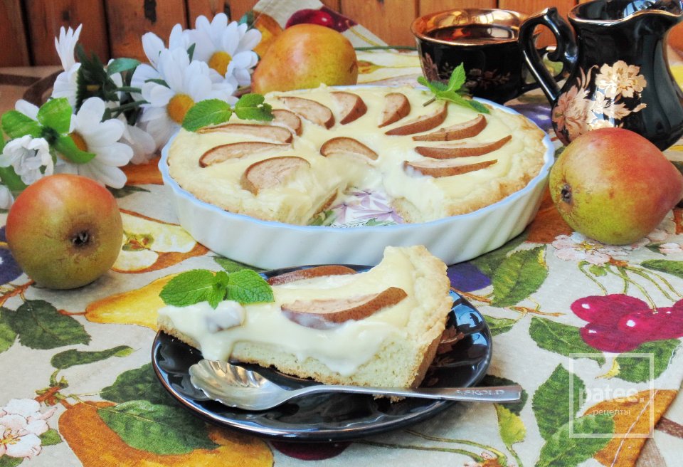 Тарт с кремом и грушей - Шаг 18